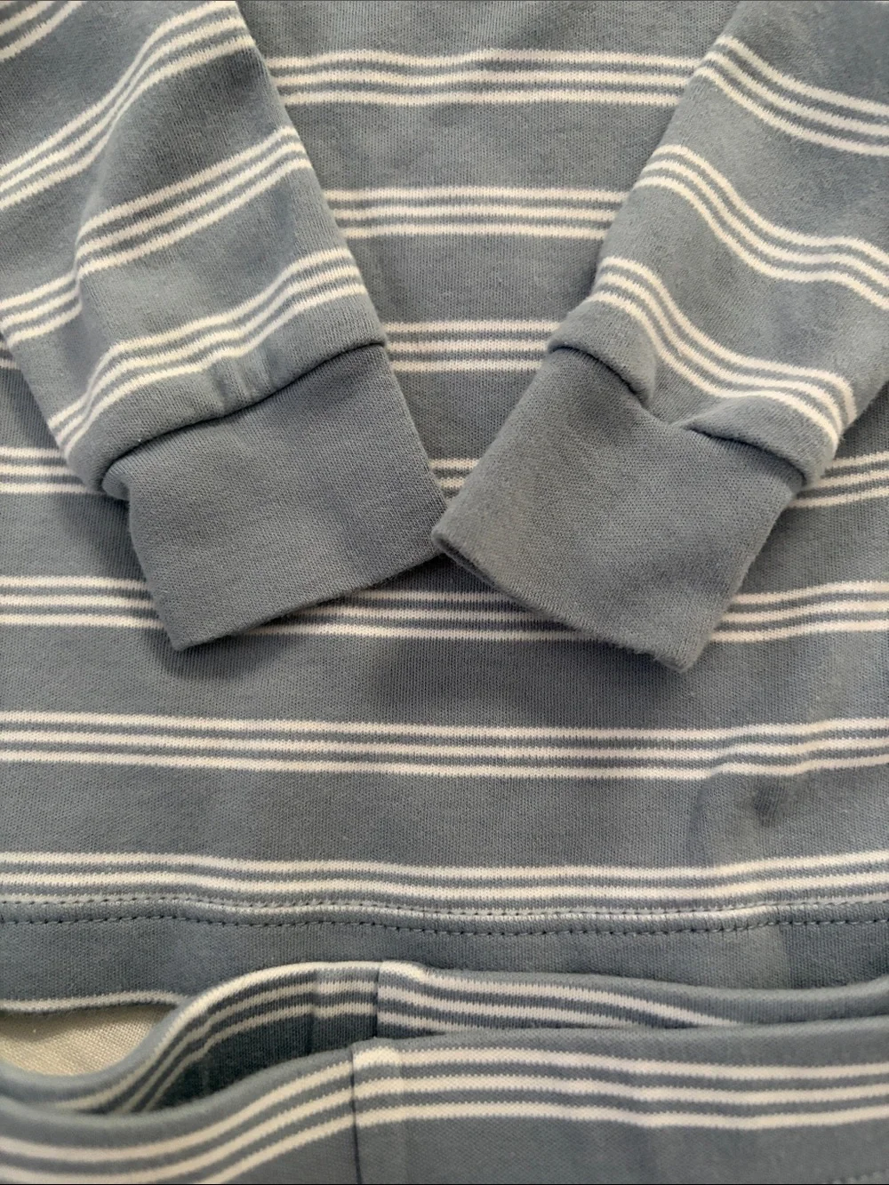 EUC LAKE PAJAMAS Blue Striped Kids Pajama Set - Cozy Long Sleeve Top & Pants